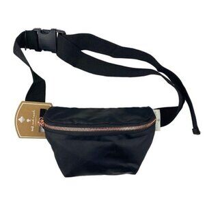 Oak & Reed Women's Black Pink Hardware Via Bum Bag US OS